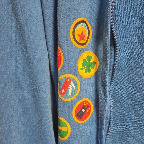 Loot Crate Blue Hoodie with Colorful Balloon Print - Picture 3 of 9